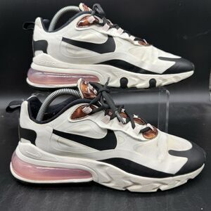 Nike Air Max 270 React Black White Pink Sneakers